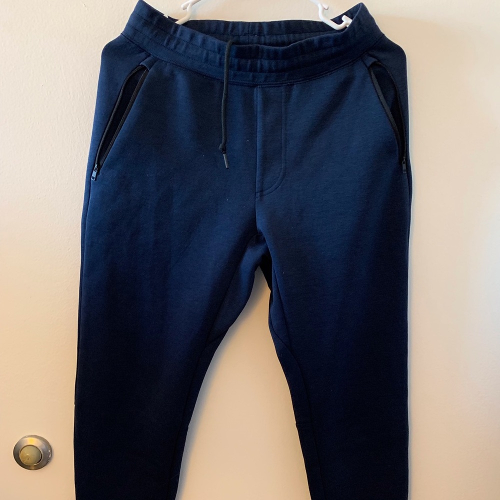 Navy sweats